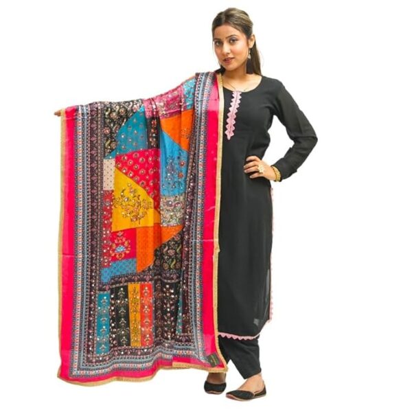 Pakistani Dupatta with Mirror Work