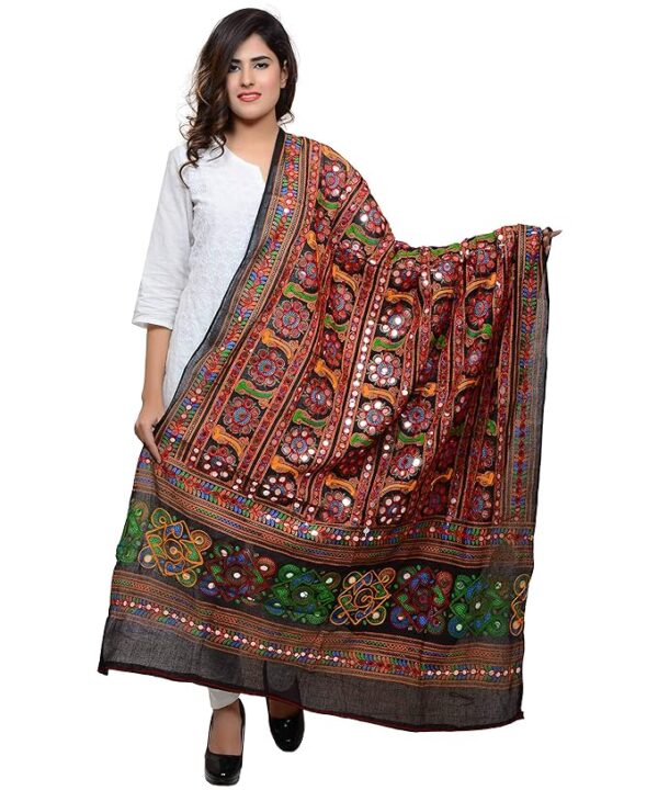 Pakistani Dupatta with Mirror Work