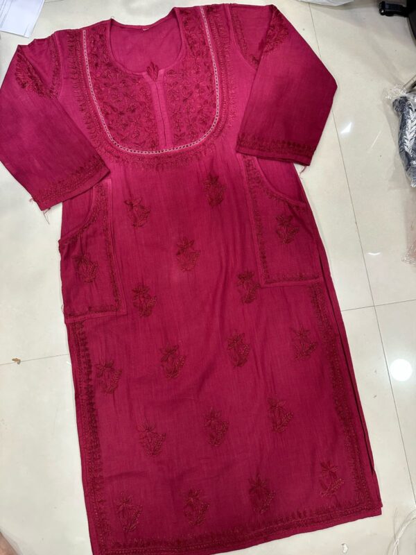 Soft Linen Cotton Kurti – Premium Design