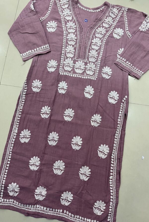 Soft Linen Cotton Kurti – Premium Design