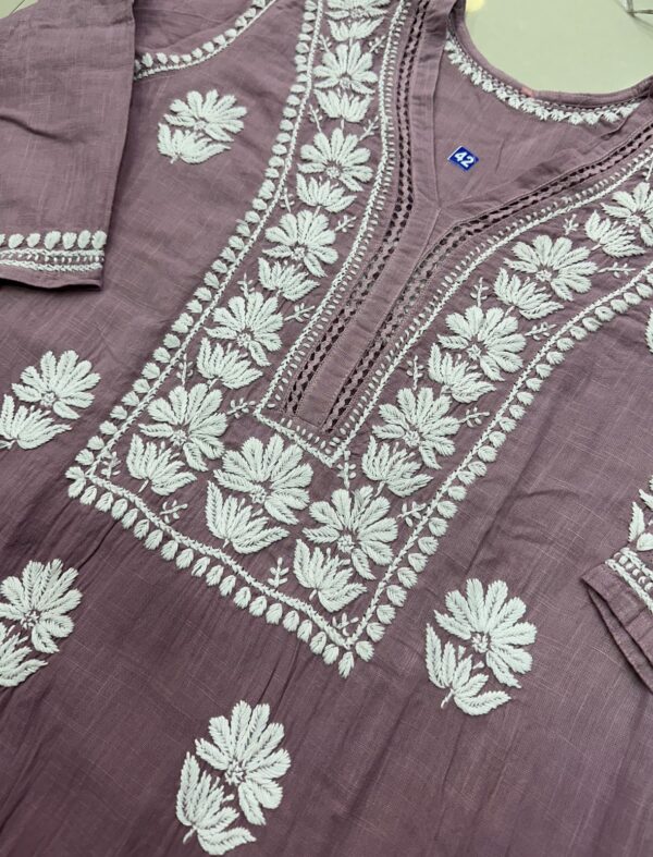 Soft Linen Cotton Kurti – Premium Design - Image 2