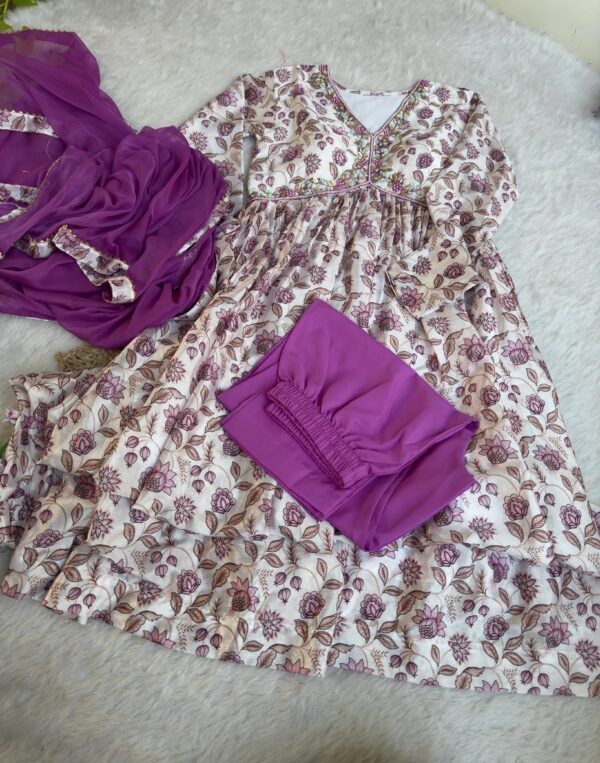 Elegant Aliya Cut Party Wear Dress - Image 2